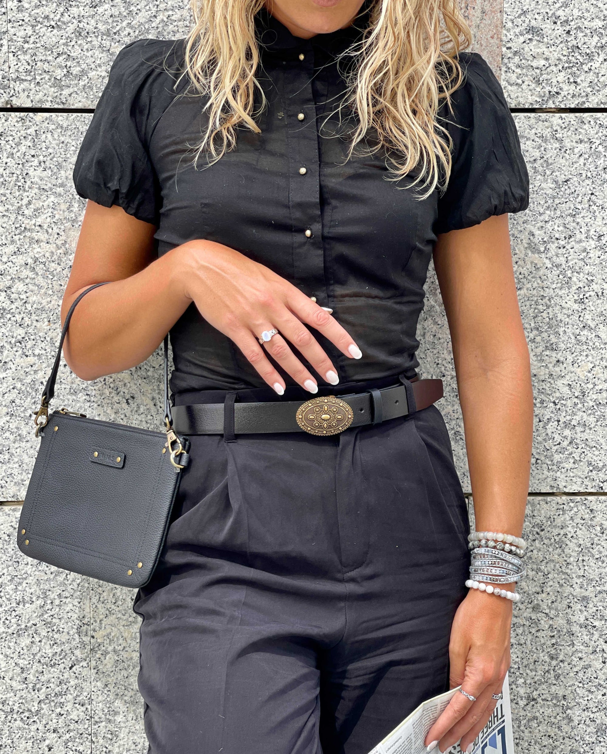 With My Sands | Leather belt | Leather pouch | Dear Charlotte buckle | Accessories Lifestyle