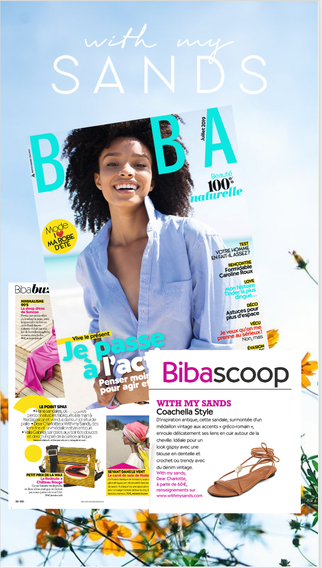 With My Sands | Leather sandals| Press Relation | Biba magazine | Inspiration Lookbook Lifestyle