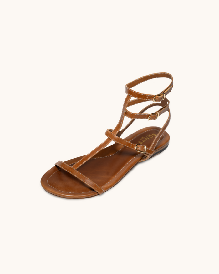 Fashionista | Summer Leather straps sandals