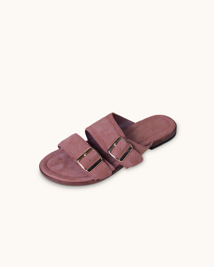 Urban | Rosy Suede | Women slide leather sandals