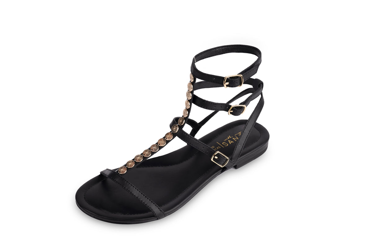 With My Sands | Leather sandals| Black Louise Hendricks| Inspirations Lifestyle 